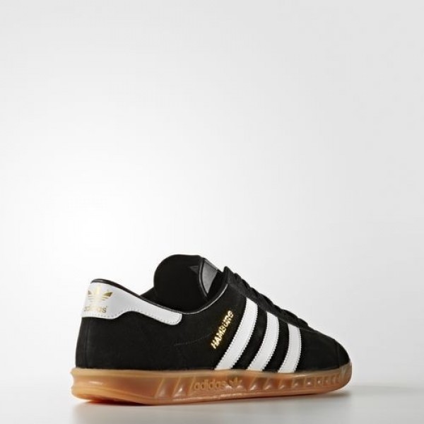 Adidas Hamburg Femme Core Black/Footwear White/Gum Originals Chaussures NO: S76696