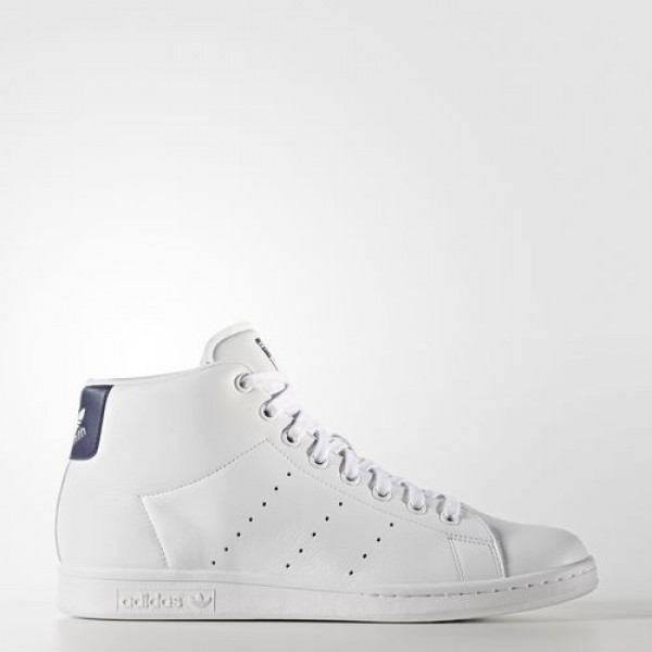 Adidas Stan Smith Mid Femme Footwear White/Dark Bl...